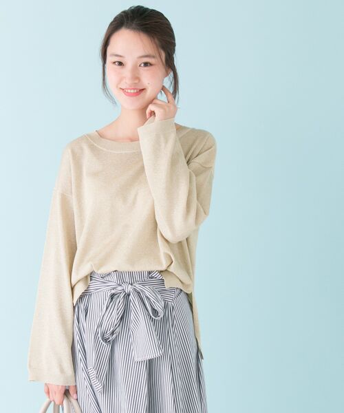 ＊＊URBAN RESEARCH / アーバンリサーチ ニット・セーター | ラメニット（GOLD）