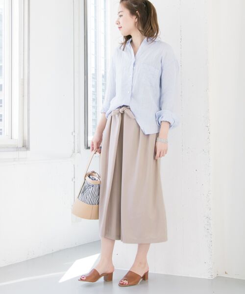work not work アーバンリサーチ リボンワイドタックパンツ 新品 セール】タックワイドパンツ（その他パンツ）｜URBAN RESEARCH