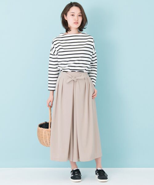 work not work アーバンリサーチ リボンワイドタックパンツ 新品 セール】タックワイドパンツ（その他パンツ）｜URBAN RESEARCH