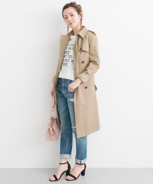 美品　URBAN RESEARCH 別注　ロングコート URBAN RESEARCH DOORS トレンチコート コート レディース