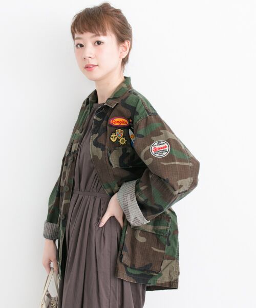 セール】 ROTHCO×UR 別注ワッペンリメイクシャツブルゾン