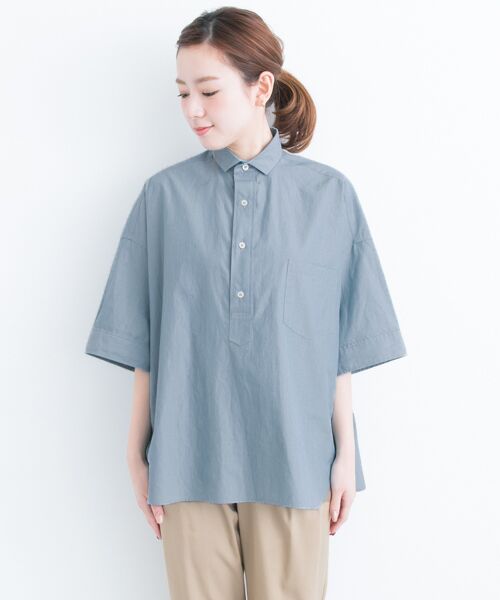 TICCA×UR 別注半袖スクエアビッグシャツプルオーバー （シャツ