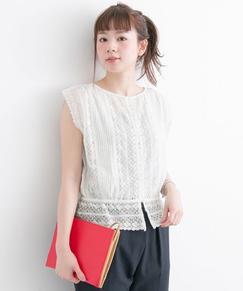アーバンリサーチ BY MALENE BIRGER VINTAGEレースブラウス アーバンリサーチ BY MALENE BIRGER VINTAGEレースブラウス