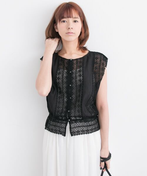 アーバンリサーチ BY MALENE BIRGER VINTAGEレースブラウス アーバンリサーチ BY MALENE BIRGER VINTAGEレースブラウス