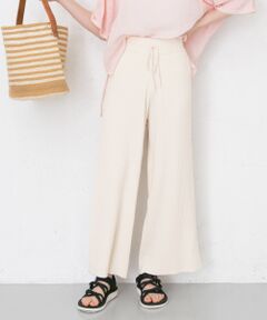 リブワイドパンツ