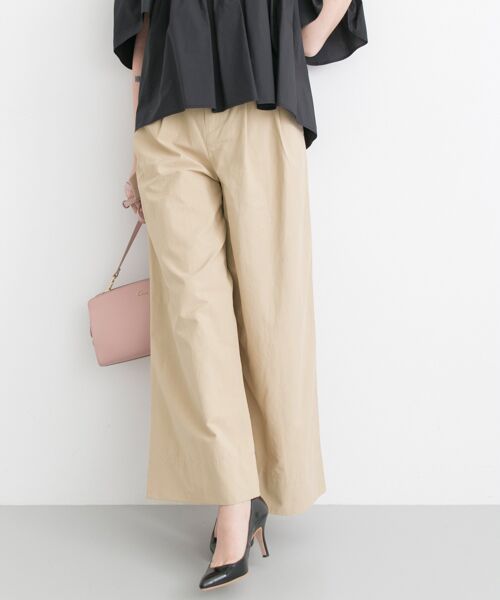 ＊＊URBAN RESEARCH / アーバンリサーチ その他パンツ | サークルバックルワイドパンツ（L.BEIGE）