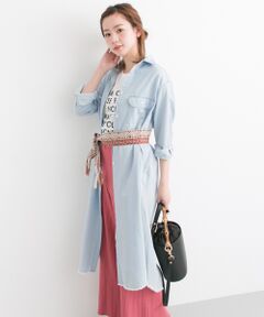 デニムシャツワンピース