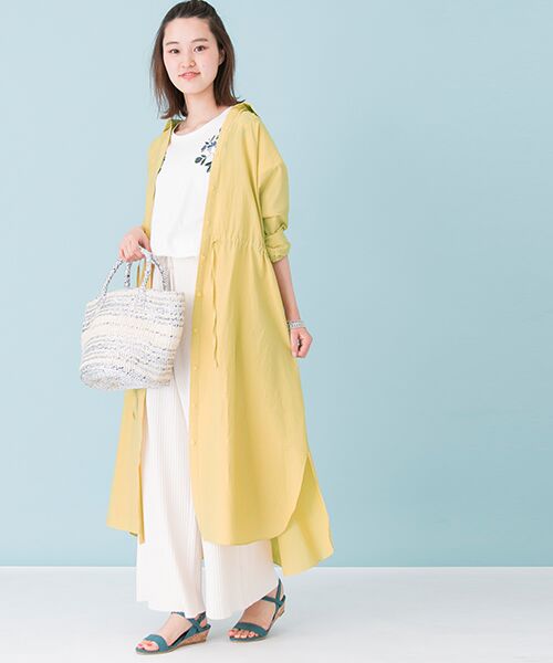 新品　定価38000円　エヴァムエヴァ　キュプラシルク シャツワンピース　日本製 24AW]GENTLE SILKシャツワンピース【セットアップ対応】（シャツ