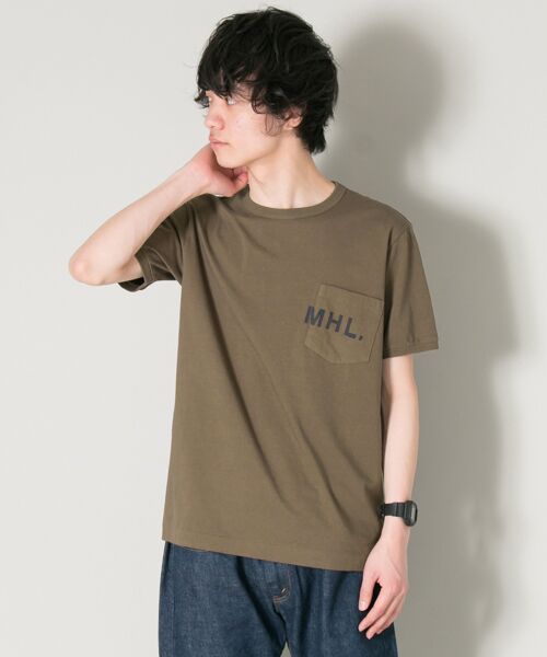 [アーバンリサーチ] tシャツ MHL.×URBAN RESEARCH 別注PRINTED T-SHIRTS メンズ WHITE S MHL.×URBAN RESEARCH 別注LOGO T-SHIRTS （Tシャツ）｜＊＊URBAN