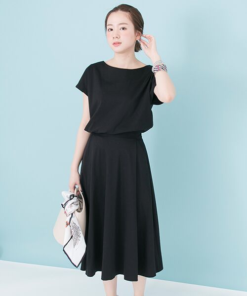 ＊＊URBAN RESEARCH / アーバンリサーチ ワンピース | Set up風カットワンピース（BLACK）