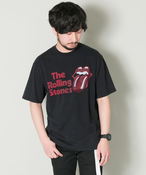 ＊＊URBAN RESEARCH / アーバンリサーチ Tシャツ | The Rolling Stones T-shirts（BLACK）