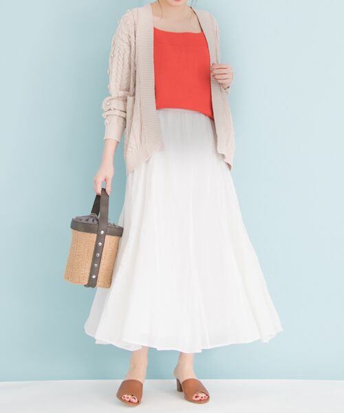 ＊＊URBAN RESEARCH / アーバンリサーチ スカート | ラミーロングスカート（OFF）