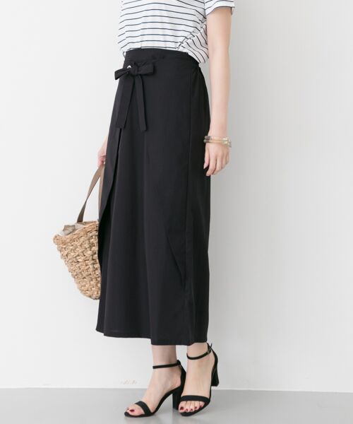 ＊＊URBAN RESEARCH / アーバンリサーチ スカート | 【TRILL掲載】フロントラップスカート（NAVY）