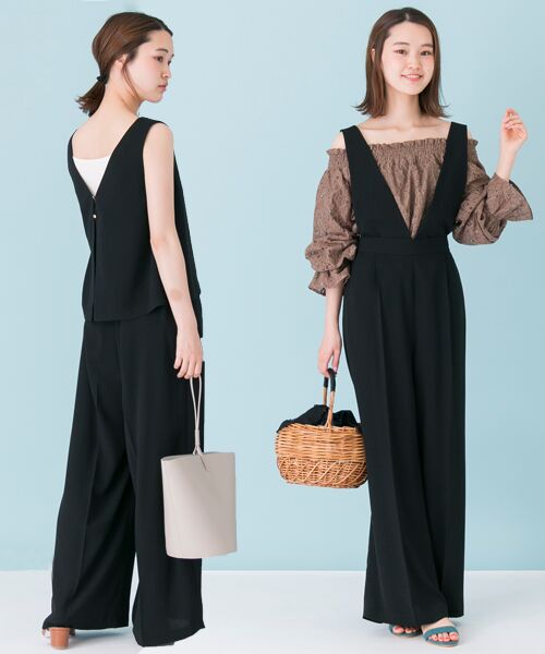 ＊＊URBAN RESEARCH / アーバンリサーチ ワンピース | マルチWAYオールインワン（BLACK）