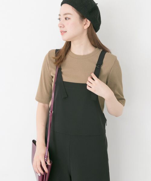 ＊＊URBAN RESEARCH / アーバンリサーチ Tシャツ | 機能素材ワイドリブカットソー（BEIGE）