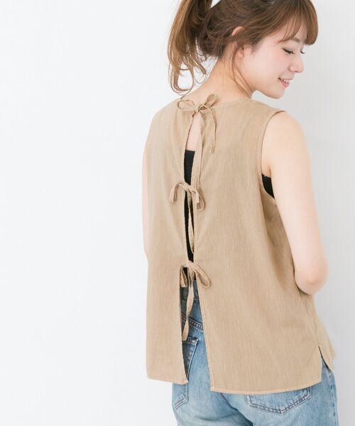 ＊＊URBAN RESEARCH / アーバンリサーチ シャツ・ブラウス | フィラフィーバックリボンブラウス（BEIGE）