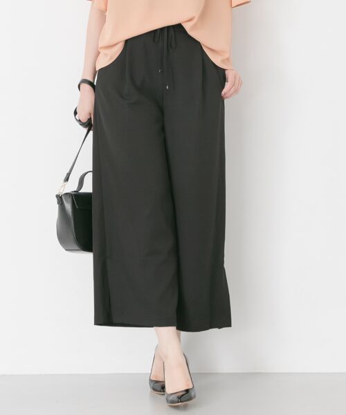 ＊＊URBAN RESEARCH / アーバンリサーチ その他パンツ | イージーケアワイドパンツ（BLACK）