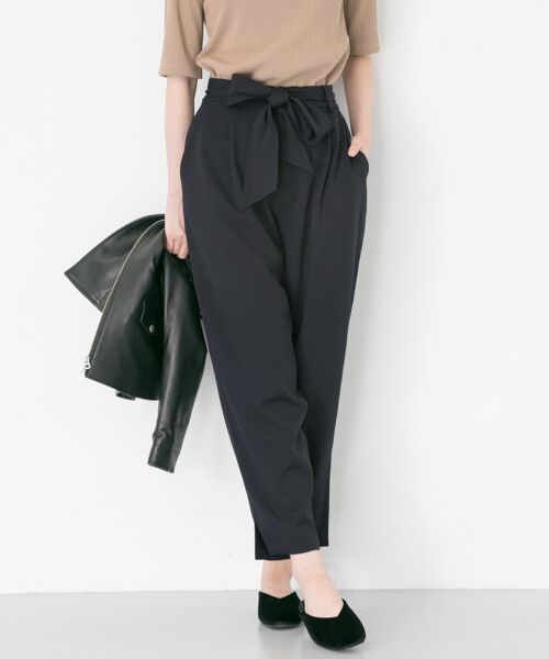 ＊＊URBAN RESEARCH / アーバンリサーチ その他パンツ | イージーケアウエストリボンパンツ（NAVY）