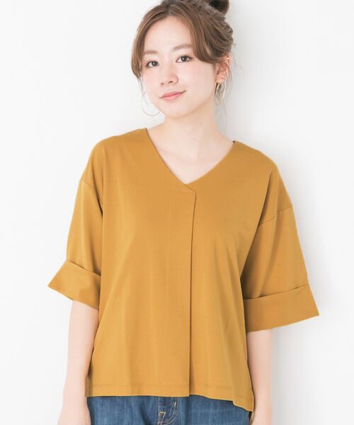 ＊＊URBAN RESEARCH / アーバンリサーチ Tシャツ | フロントタックトップス（サフラン）