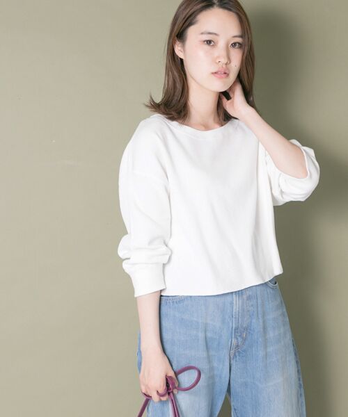 セール】 【WEB限定】サーマルショート丈プルオーバー （Tシャツ