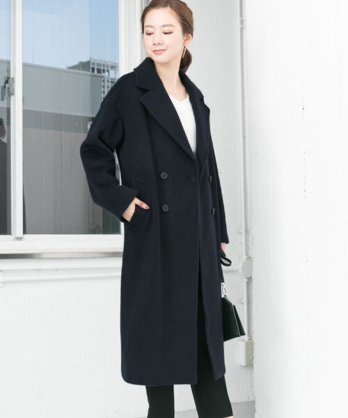 ＊＊URBAN RESEARCH / アーバンリサーチ ピーコート | インナーダウン付きPコート（NAVY）