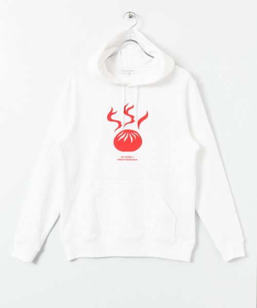 **URBAN RESEARCH / アーバンリサーチ パーカー | 551蓬莱×URBAN RESEARCH LONG-SLEEVE HOODIE(WHITE)