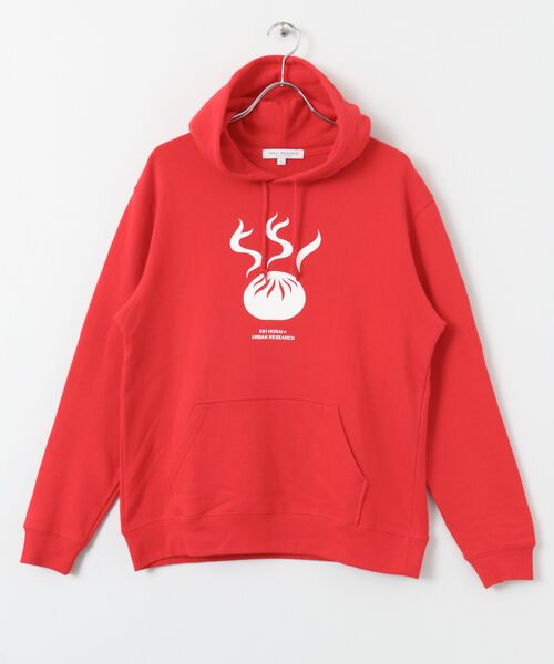 **URBAN RESEARCH / アーバンリサーチ パーカー | 551蓬莱×URBAN RESEARCH LONG-SLEEVE HOODIE(RED)