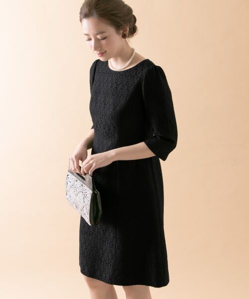 ＊＊URBAN RESEARCH / アーバンリサーチ ドレス | calian BOUTIQUE-Black Mules-　ジャガードワンピース（ブラック）