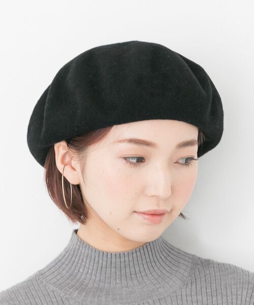 ＊＊URBAN RESEARCH / アーバンリサーチ ハンチング・キャスケット・ベレー帽 | 【WEB限定】 バスクベレー帽（ブラック）