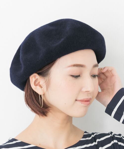 ＊＊URBAN RESEARCH / アーバンリサーチ ハンチング・キャスケット・ベレー帽 | 【WEB限定】 バスクベレー帽（ネイビー）