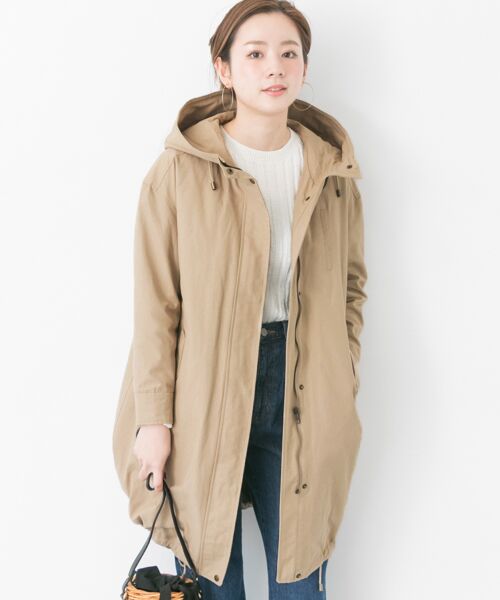 新品未使用BONCOURA モッズコート 40 ベージュ　ミリタリーライナー付き BONLECILL（ボンルシール）の「M-65 ドロスト キルティング
