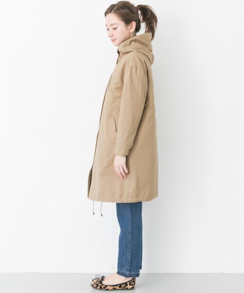 セール】 ライナー付C/Nモッズコート （ミリタリージャケット