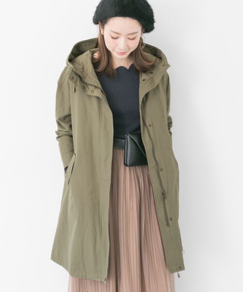 セール】 ライナー付C/Nモッズコート （ミリタリージャケット