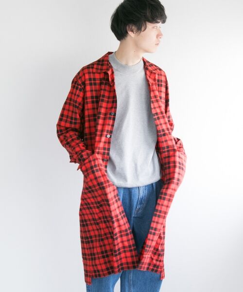 ＊＊URBAN RESEARCH / アーバンリサーチ その他アウター | ガウンシャツ（RED CHECK）