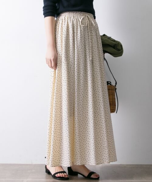 URBAN RESEARCH かぐれ ドットギャザースカート かぐれ｜ドットギャザースカート | Rakuten Fashion(楽天