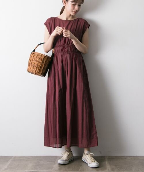 ＊＊URBAN RESEARCH / アーバンリサーチ ワンピース | ウエストシャーリングマキシワンピース（R.BROWN）
