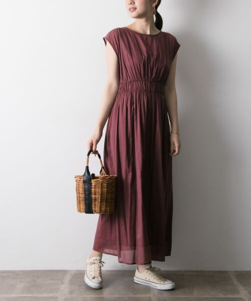 urbanresearch マキシワンピース　アーバンリサーチ　ボルドー URBAN RESEARCH DOORS / アーバンリサーチ ドアーズ