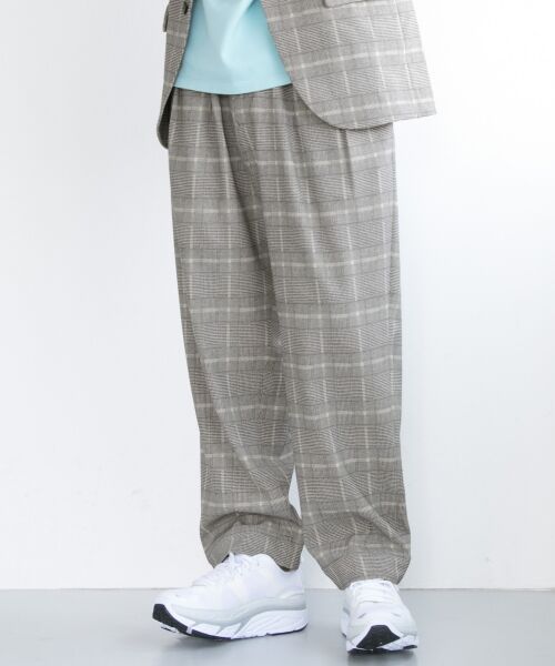 ＊＊URBAN RESEARCH / アーバンリサーチ その他パンツ | WASHABLE TRAVEL EASY PANTS（GLEN CHECK）