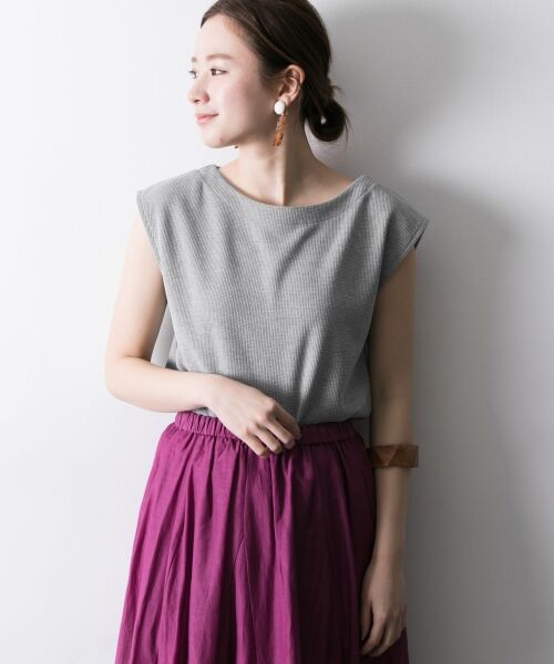 ＊＊URBAN RESEARCH / アーバンリサーチ Tシャツ | 機能素材サーマルボートネックカットソー（GRY）