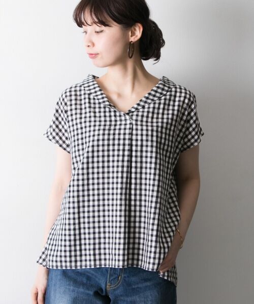 ＊＊URBAN RESEARCH / アーバンリサーチ シャツ・ブラウス | テンセルタイプライターショールカラーブラウス（CHECK）