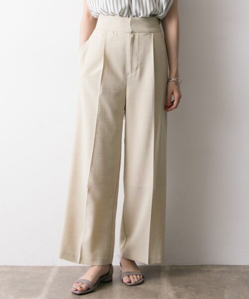 ＊＊URBAN RESEARCH / アーバンリサーチ その他パンツ | ジョーゼットワイドパンツ（BEIGE）