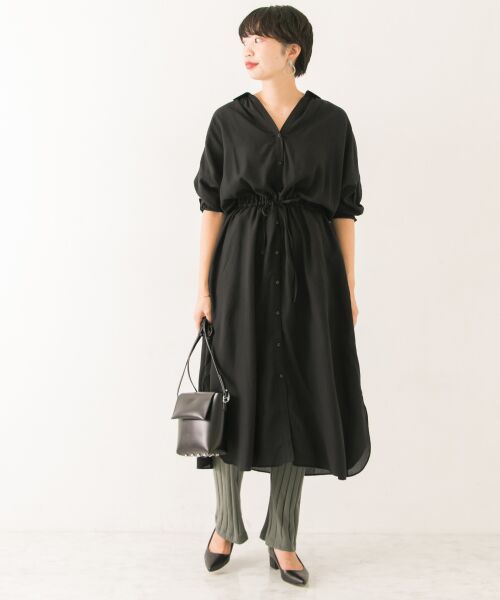 美品★Curensology｜定価3万 ＜＆RC＞タイプライターシャツワンピース uncrave ドレス カラータイプライター シャツワンピース