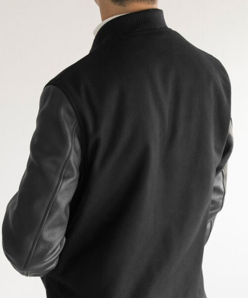 URBAN RESEARCH ラムレザー × ウール スタジャン Sサイズ 人気ブランド URBAN RESEARCH Sサイズ スタジャン ウール