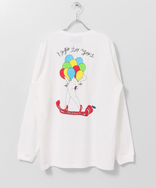 ＊＊URBAN RESEARCH / アーバンリサーチ Tシャツ | masami yanagida×URiD (the C)　ロングTシャツ（WHITE-D）