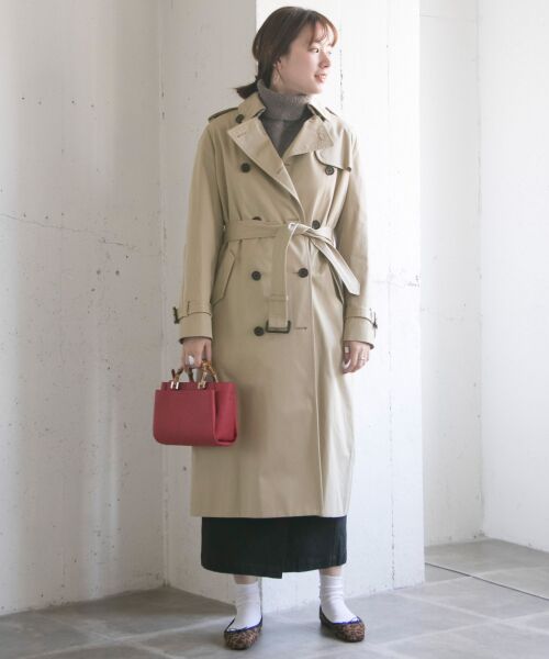【美品】YLEVE トレンチコート セール】 YLEVE SUPIMA COTTON TRENCH COAT （トレンチコート