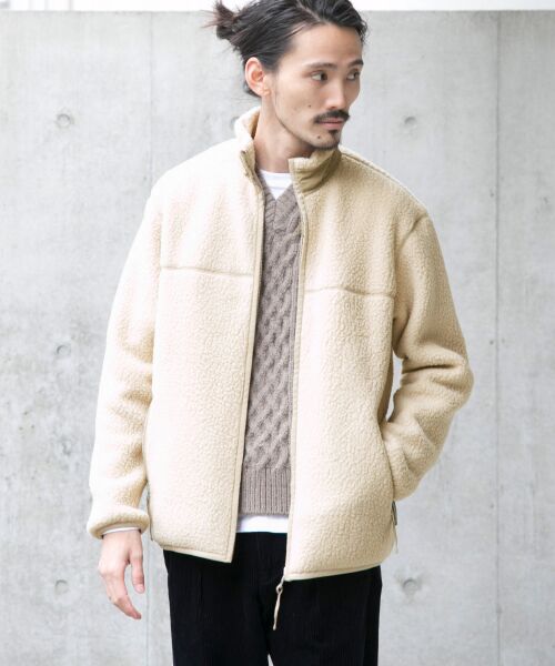 ＊＊URBAN RESEARCH / アーバンリサーチ ブルゾン | POLARTECスタンドブルゾン（BEIGE）