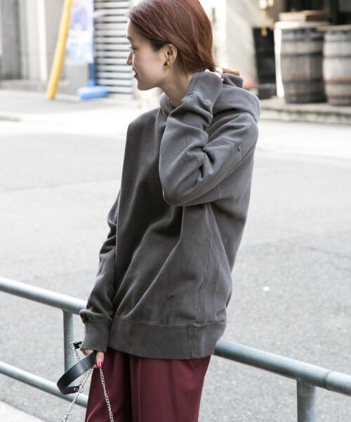 ＊＊URBAN RESEARCH / アーバンリサーチ スウェット | スウェットルーズフーディー（BLACK）