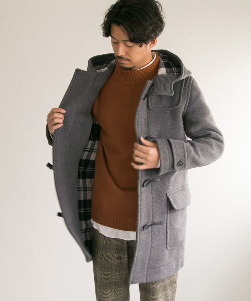 ロンドントラディション　ダッフルコート　グレー　アーバンリサーチ別注　ロング セール】 LONDON TRADITION×URBAN RESEARCH 別注ダッフルコート