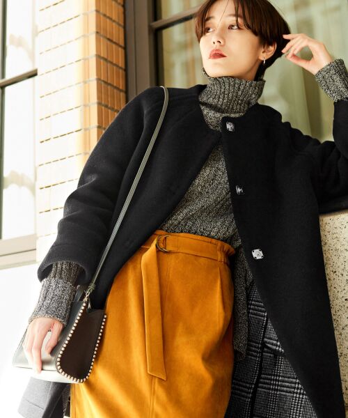 美品♡LONDON tradition ノーカラーロングコート　イングランド製 ロンドントラディション ノーカラーのおすすめ人気商品一覧 通販