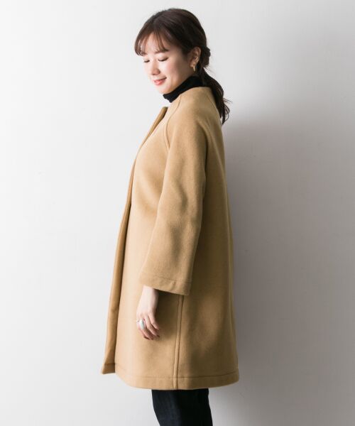 美品♡LONDON tradition ノーカラーロングコート　イングランド製 ロンドントラディション ノーカラーのおすすめ人気商品一覧 通販